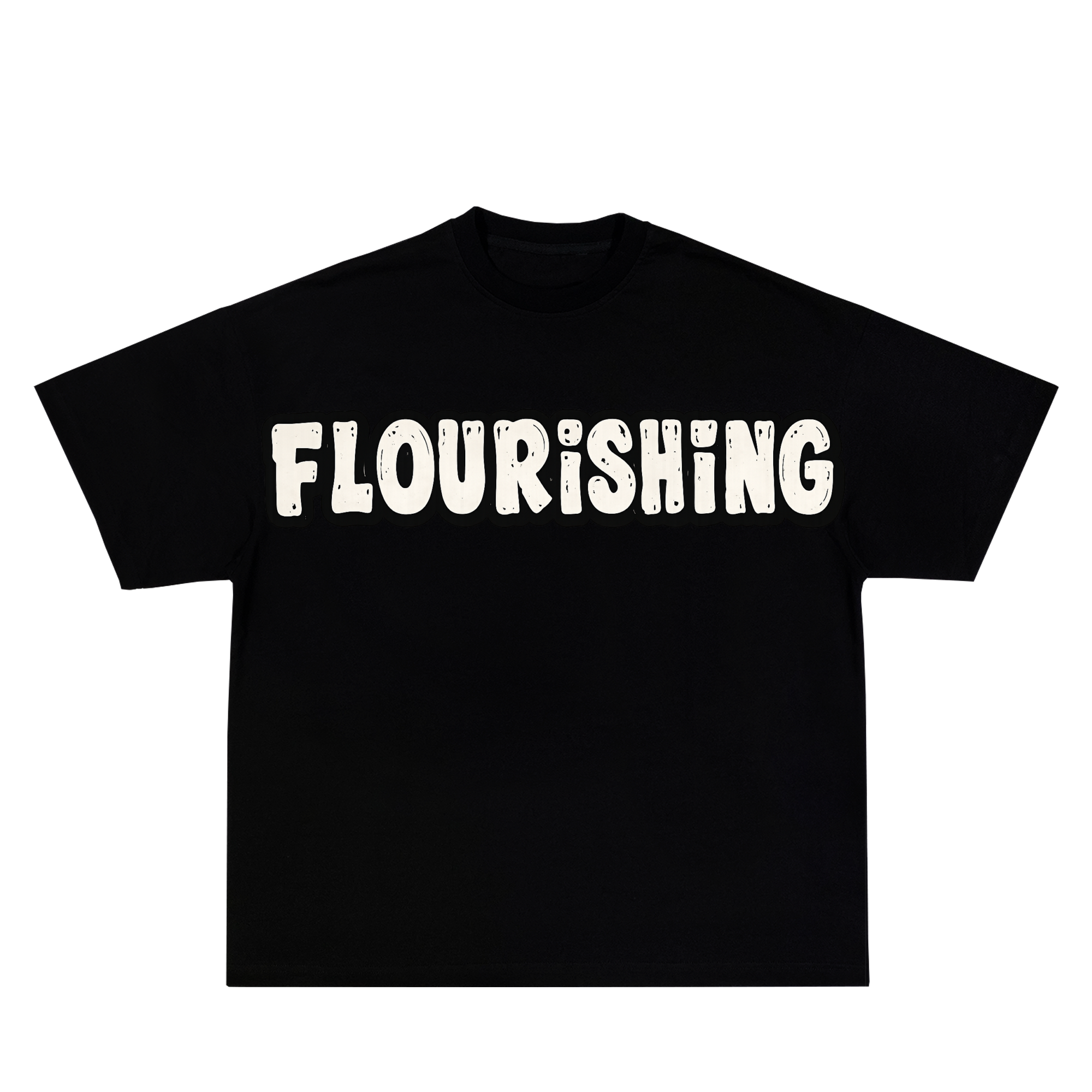 FLOURISHING DFT BLACK TEE